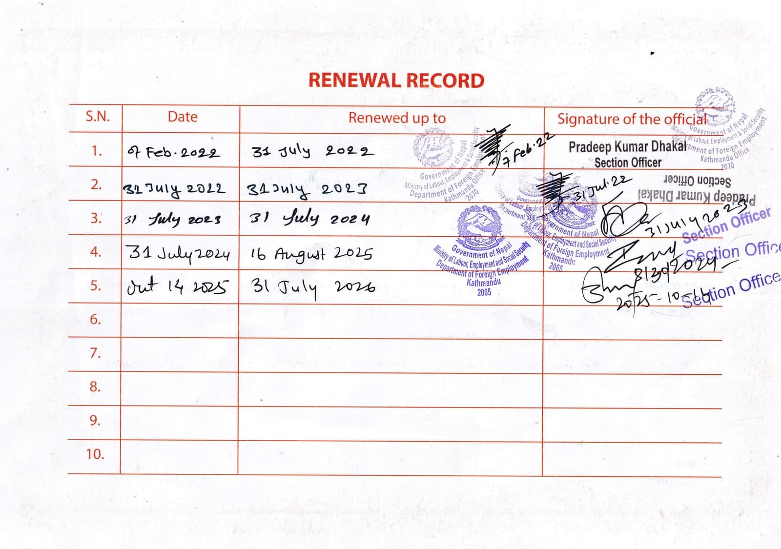 JITCO Authority Certificate, Certificate, page 2